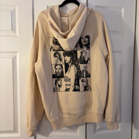Taylor Swift Eras Tour Cream Hoodie - Size XL - Picture 2 of 3